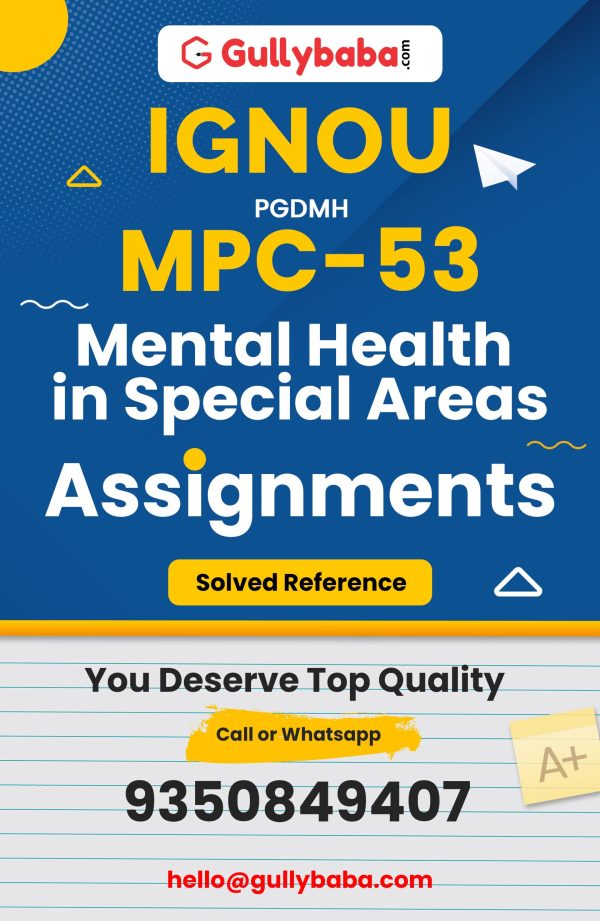 MPC-53 Assignment