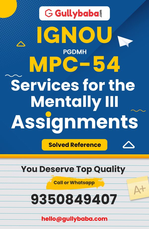 MPC-54 Assignment