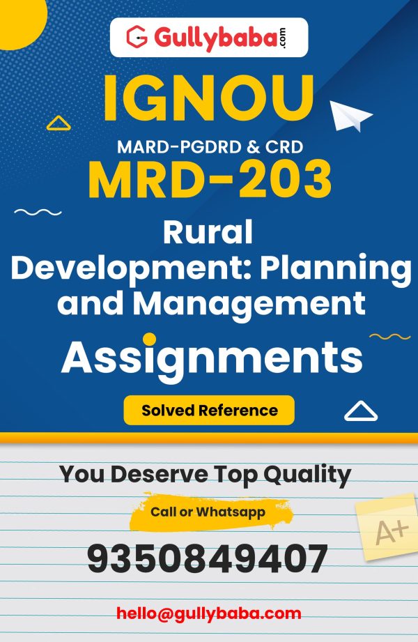 MRD-203 Assignment