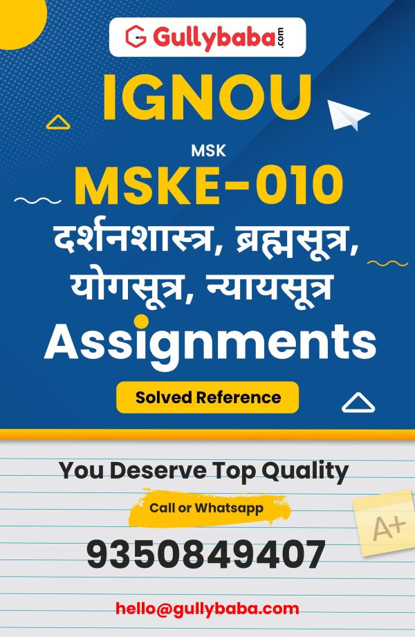 MSKE-10 Assignment