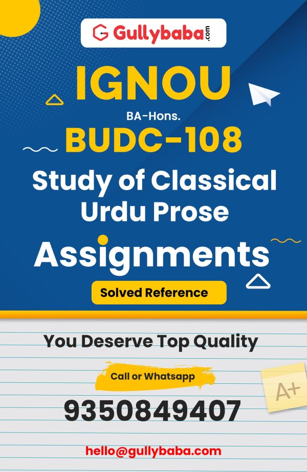 BUDC-108 Assignment