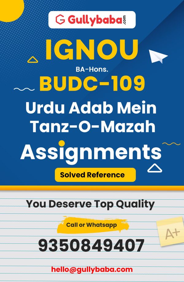 BUDC-109 Assignment