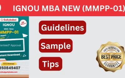 IGNOU MBA NEW (MMPP-01) PROJECT AND SYNOPSIS