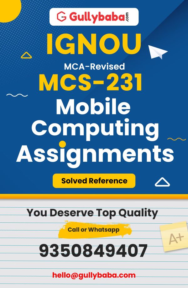 MCS-231 Assignment