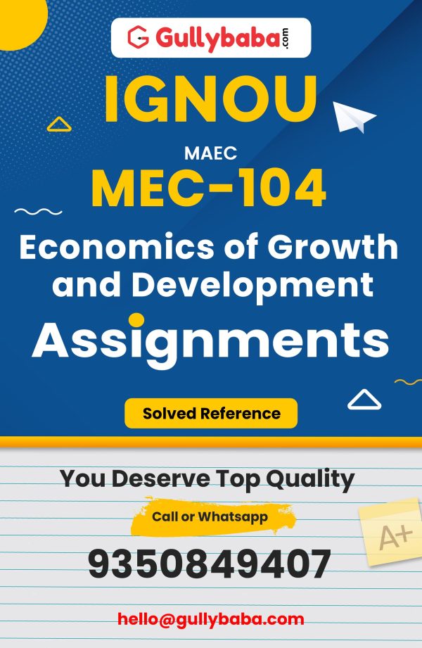 MEC-104 Assignment