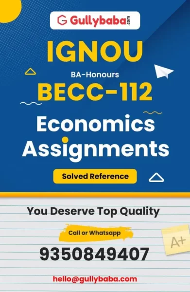 IGNOU BECC-112 Solved Assignment