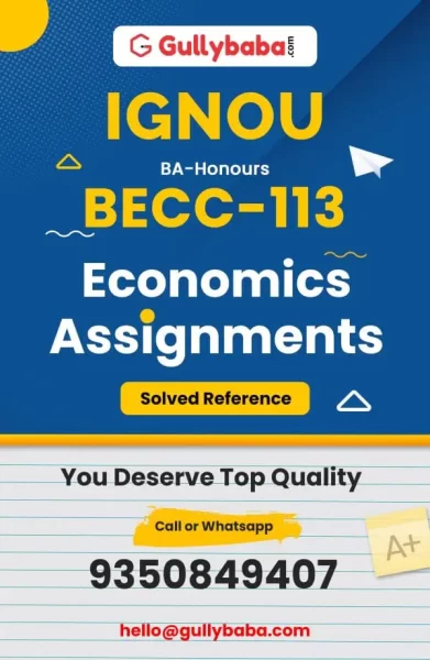 IGNOU BECC-113 Solved Assignment