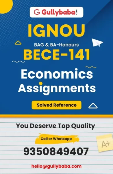 IGNOU BECE-141 Solved Assignment