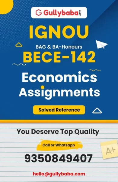 IGNOU BECE-142 Solved Assignment