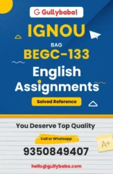 IGNOU BEGC-133 Solved Assignment