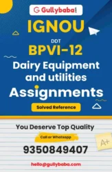 IGNOU BPVI-12 Solved Assignment