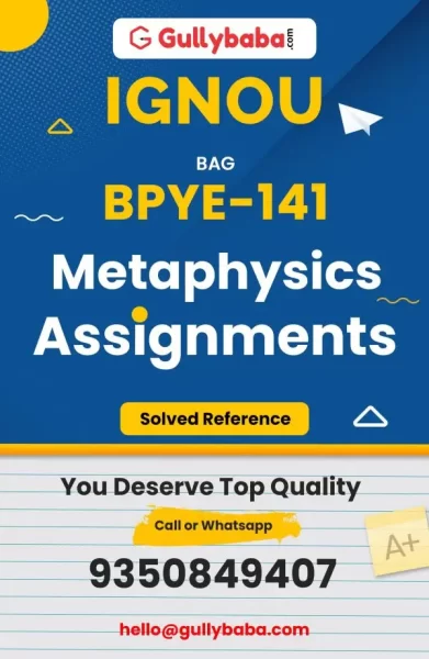 IGNOU BPYE-141 Solved Assignment