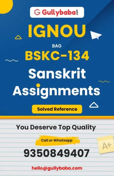 IGNOU BSKC-134 Solved Assignment