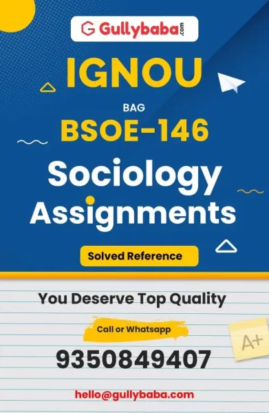 IGNOU BSOE-146 Solved Assignment