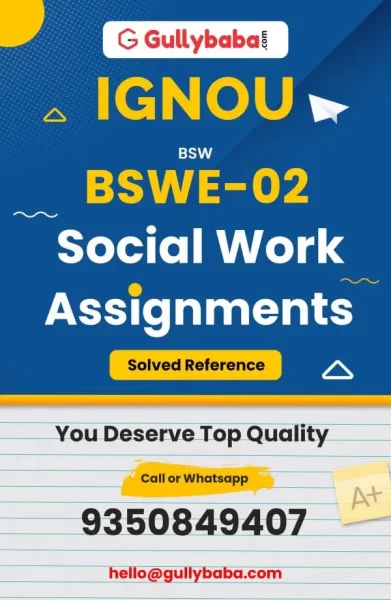 IGNOU BSWE-02 Solved Assignment