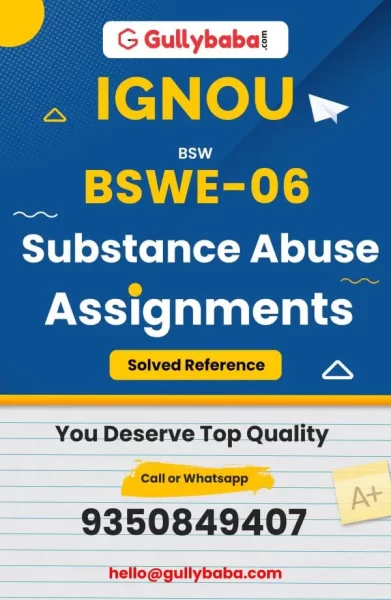 IGNOU BSWE-06 Solved Assignment