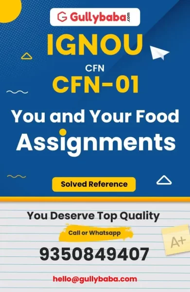 IGNOU CFN-01 Solved Assignment