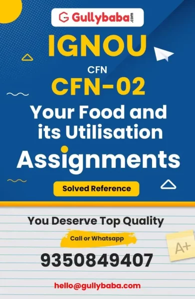 IGNOU CFN-02 Solved Assignment