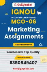 IGNOU MCO-06 Solved Assignment