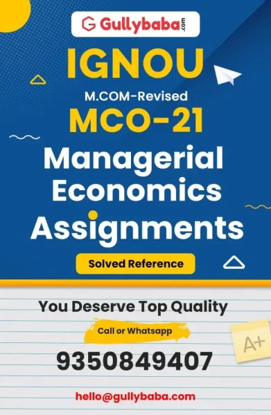 IGNOU MCO-21 Solved Assignment