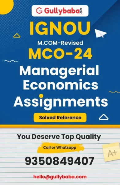 IGNOU MCO-24 Solved Assignment