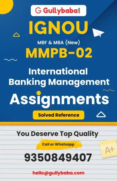 IGNOU MMPB-02 Solved Assignment