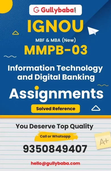 IGNOU MMPB-03 Solved Assignment
