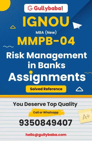 IGNOU MMPB-04 Solved Assignment