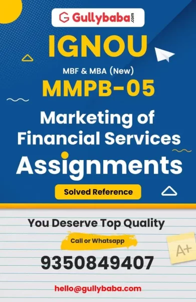 IGNOU MMPB-05 Solved Assignment