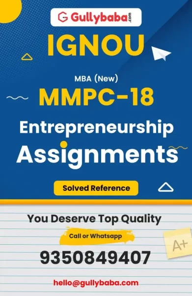 IGNOU MMPC-18 Solved Assignment