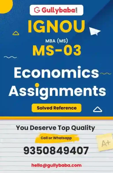 IGNOU MS-03 Solved Assignment