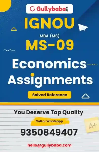 IGNOU MS-09 Solved Assignment