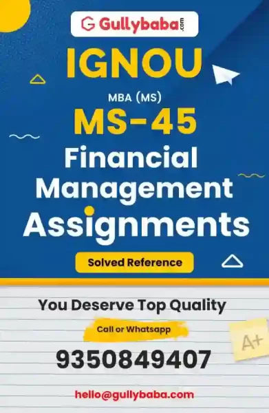 IGNOU MS-45 Solved Assignment