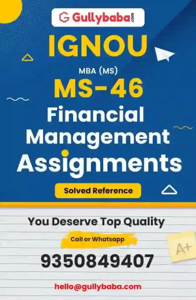 IGNOU MS-46 Solved Assignment