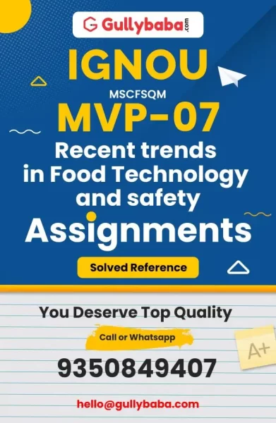 IGNOU MVP-07 Solved Assignment