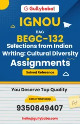 IGNOU BEGC-132 Solved Assignment