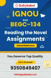 IGNOU BEGC-134 Solved Assignment