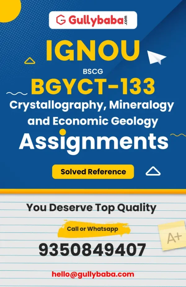 Crystallography, Mineralogy and Economic Geology