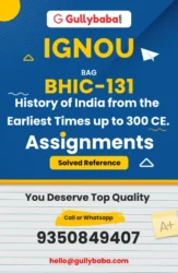 IGNOU BHIC-131 Solved Assignment