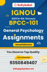 IGNOU BPCC-101 Solved Assignment