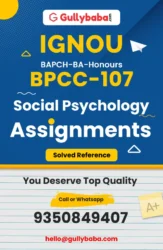 IGNOU BPCC-107 Solved Assignment