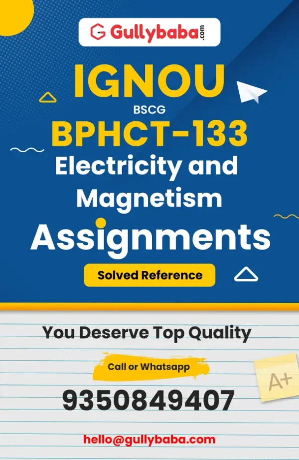 Electricity and Magnetism