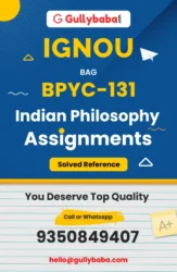 IGNOU BPYC-131 Solved Assignment