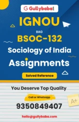 IGNOU BSOC-132 Solved Assignment