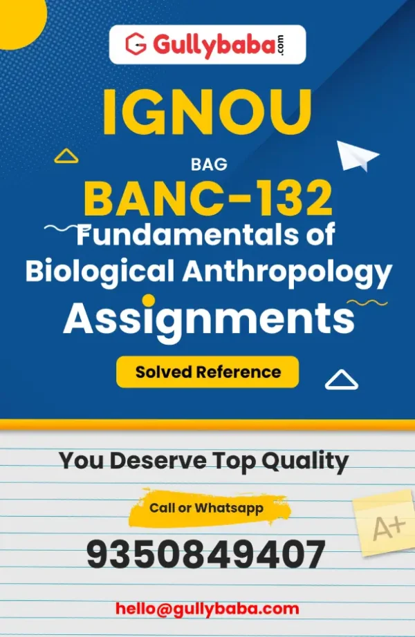 IGNOU BANC-132 Solved Assignment