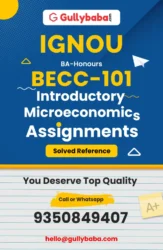 IGNOU BECC-101 Solved Assignment