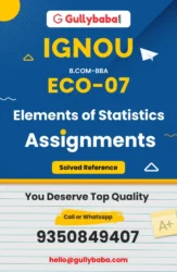 ECO-07: Elements of Statistics
