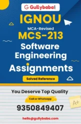MCS-213 IGNOU Solved Assignment