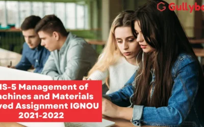 IGNOU MS-5 Management of Machines and Materials Solved Assignment 2024