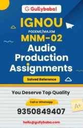 MNM 002 IGNOU Solved Assignment